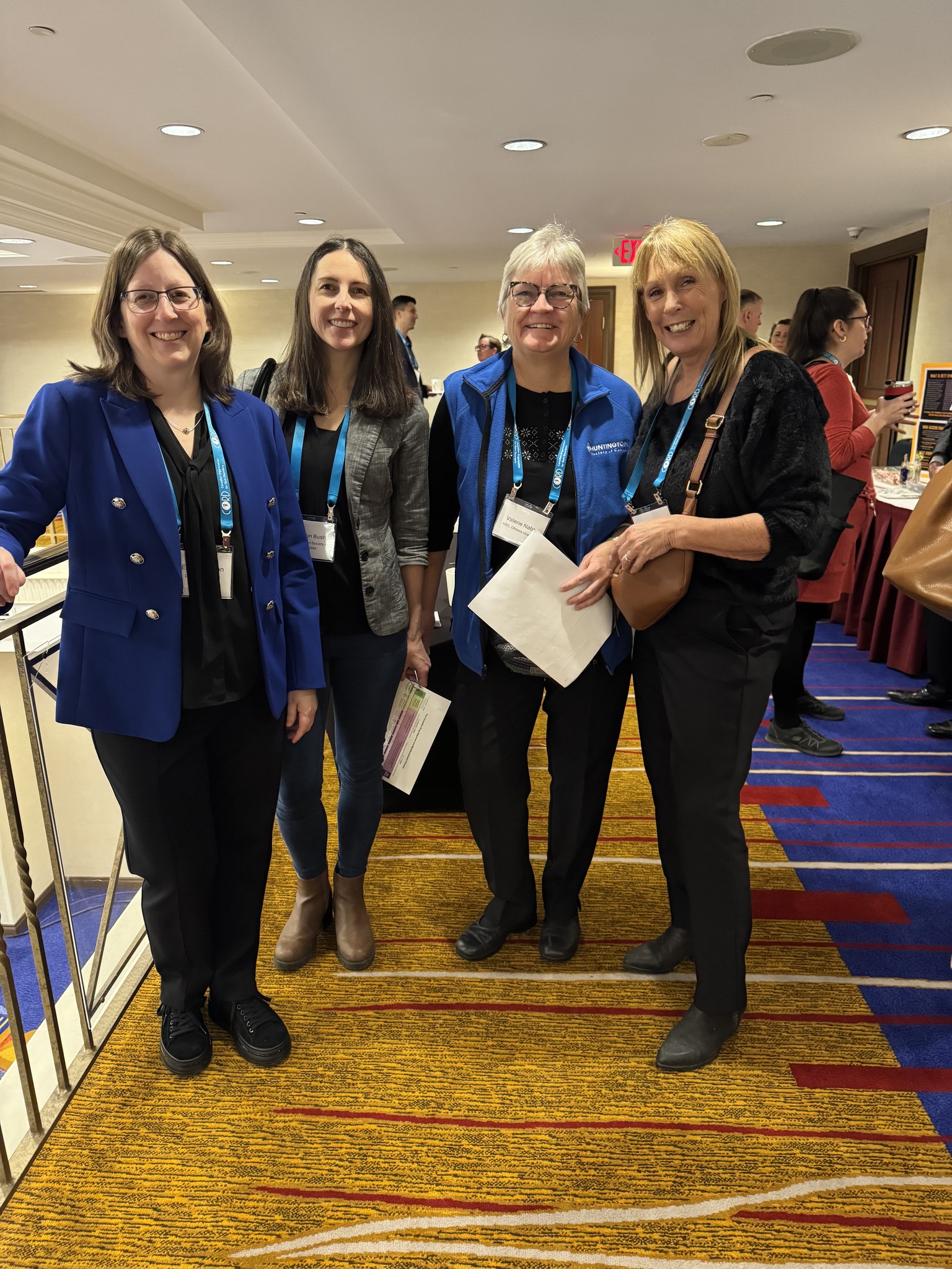 Community members at event